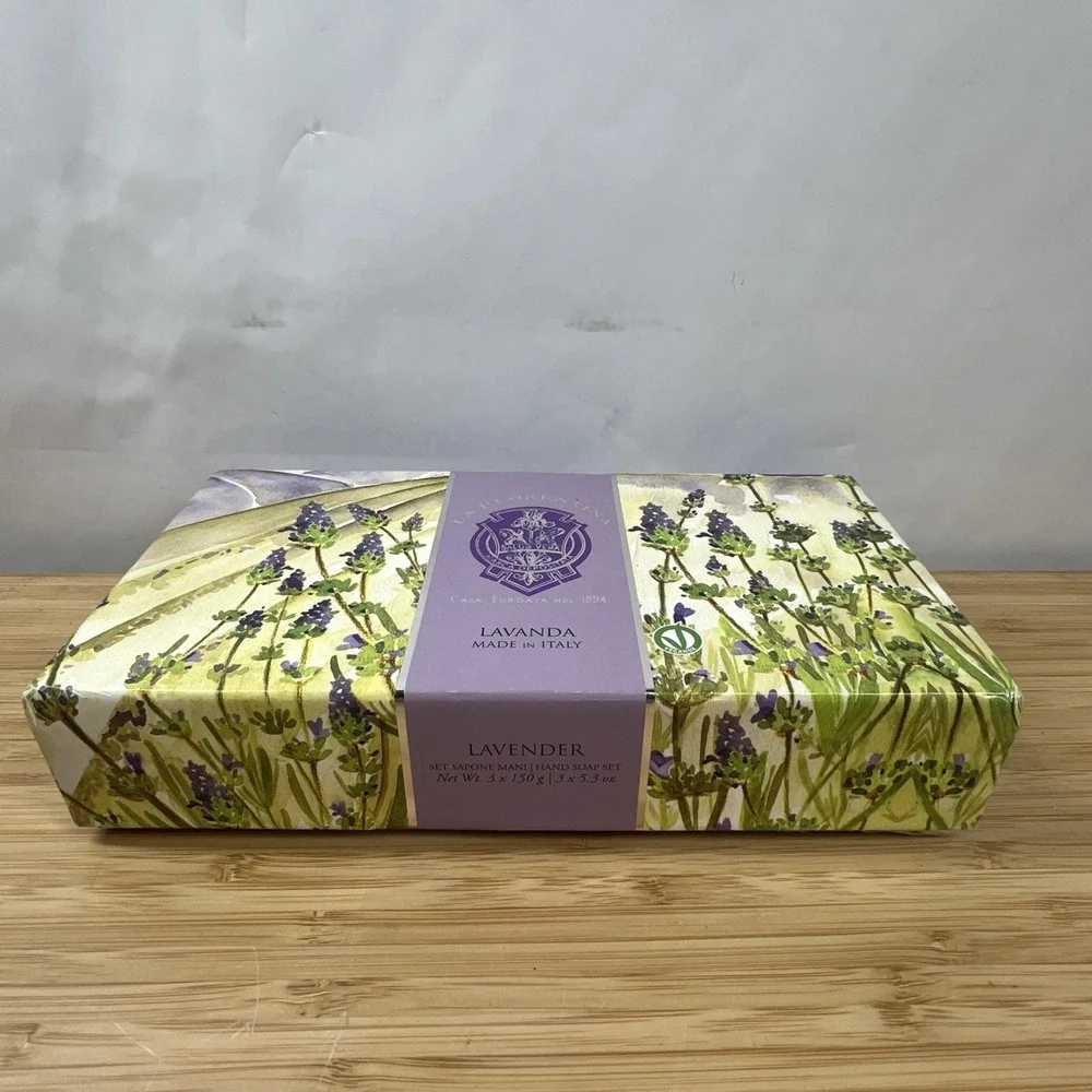 La Florentina ~ Lavender Moisturizing Bar Soap‎ 3 X 5.3 oz Made in Italy NIB